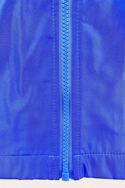 訂製熒光帶背心外套   設計兩側網眼布   企領設計   寶藍色背心外套設計   背心外套工廠  V213 細節-2